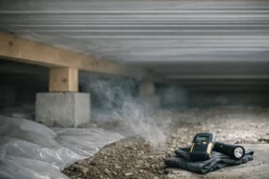 Hur påverkar fukt i krypgrunden inomhusluften?